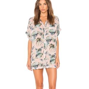 Tori Praver Nadia Shirt Dress Bikini Coverup Size XS Small Beach Coverup